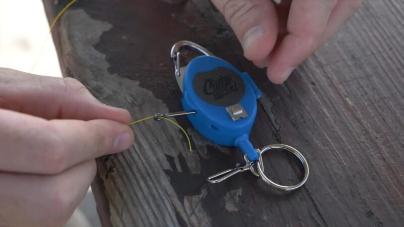 Man Using Cuda Knot Tying Tool